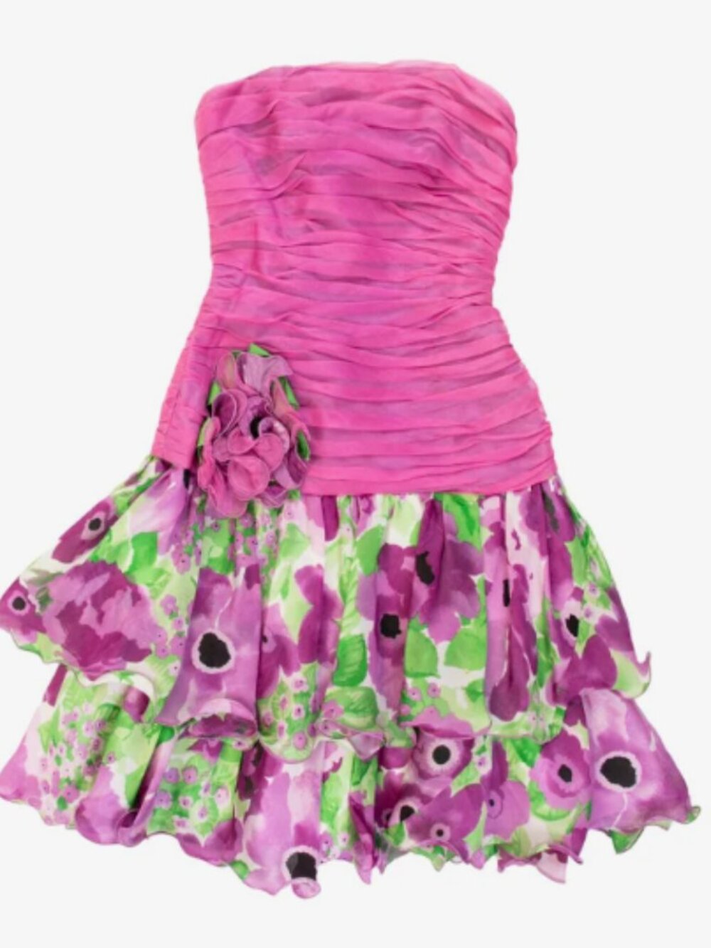 Eugene Alexander Vintage Floral Print Mini Dress